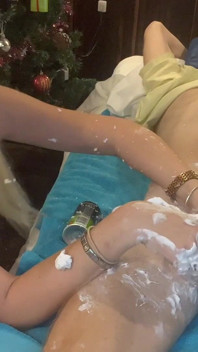 Shaving Foam Cock Slaps and 1 Ruined Orgasm