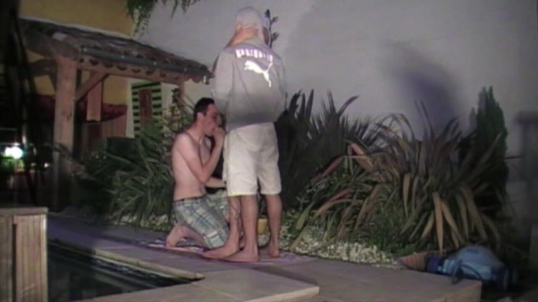Crunch Boy: Threesome sex party with friends outdoor