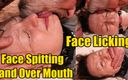 Arya Grander: Léchage de visage, crachats, domination des mains sur la bouche