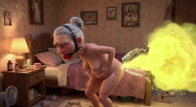 YOUR BEST FANTASY: Granny Farting Heavily in Bedroom - Long &amp; Stinky Farts