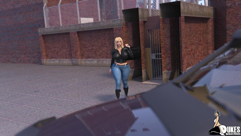 Dukes Hardcore Honeys: Biker-milf mit dickem hintern wird aus dem gefängnis entlassen und...