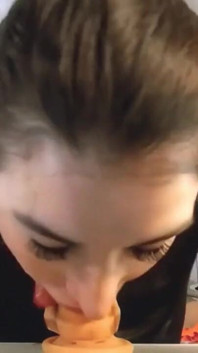 She's Giving a Blowjob to Her New Fiancée.