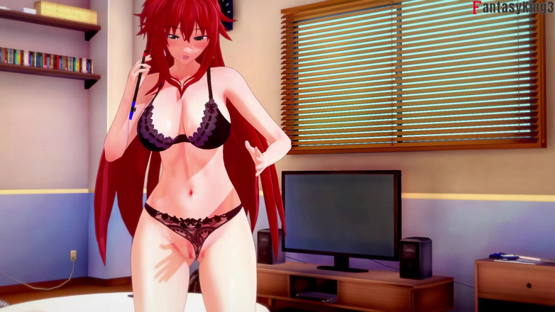 Fantasy king: Rias Gremory vertrekt, dus Akeno geeft me een tietenjob - Dxd...