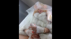Transbride Cumcovered in Bridalchamber