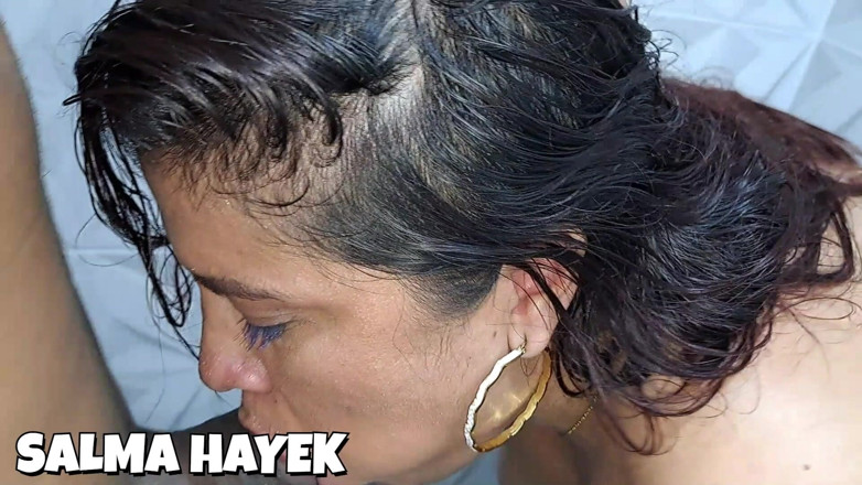 Salma Hayek: I Catch My Stepmom Masturbating in the Shower