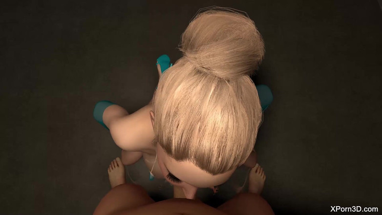 The Scenes: Sudut pandangan awek blonde dengan tetek besar blowjob panas berkongkek...