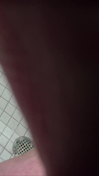 Restroom Play and a Glowstick in My Cock