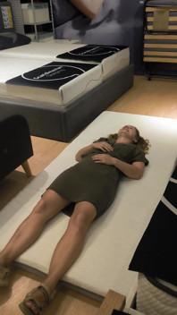 De matras proberen