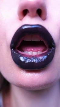 Get Lost in the Mesmerizing Gloss of My Phat, Gothic Lips as I Tease and Kiss You Into Submission