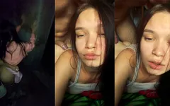 Scopata una bellezza di 18 anni dietro i garage e poi sul letto