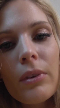 Blonde Model POV Spitting in Cam