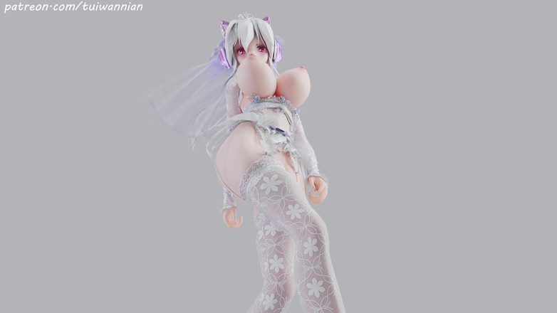 MikuMotion: [mmd] 弱いT-ara花嫁愛の白いシルクのウェディングドレス