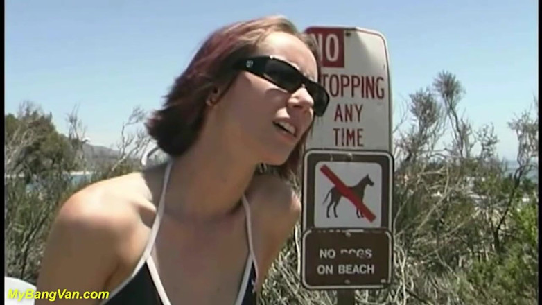 My Bang Van: Skinny MILF picket up from beach for bangvan DP