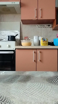 Amateur Hairy Stepmom Prepares Breakfast. Latina Hairy Pussy, Big Ass, Big Tits.