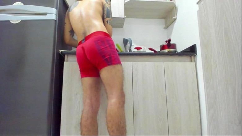 Anthony_Mercer_01: This Sexy Boy Is Naked and the Kitchen for Everyone