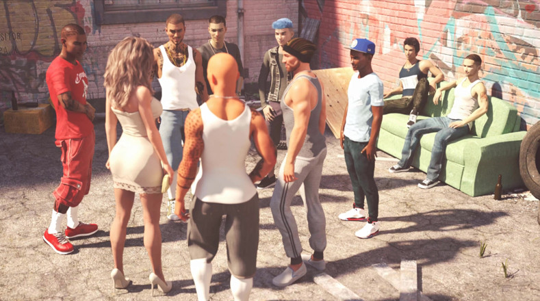 Johannes Gaming: AWAM - Sophia got fucked by bbc in the alley