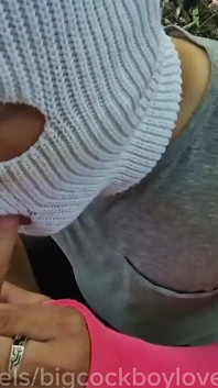 A Sissy Emo Twink Got Fucked Right on the Highway by a Guy Without a Condom, Covered in Cum