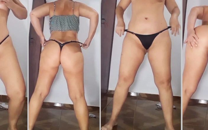 Mirelladelicia striptease: Puta exibicionista tirando a roupa