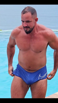 Swim Trunks Full of Dick