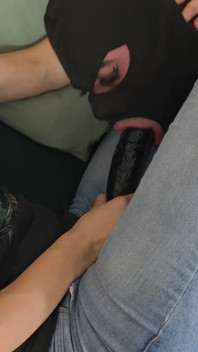 Two Mistresses Humiliate a Sissy, Making Him Sniff and Lick Their Socks, Pegging His Asspussy and Fucking His Throat