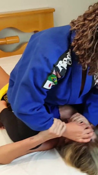 Hands Over Mouth Lesbian Fight - Try to Breath Little Bitch
