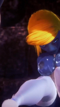 Gargamel smurfing smurfette: parodie na smurf