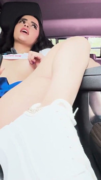 Andrea & Camila Got My Car Wet While They Were at It, Masturbating Like Bitches in Heat.