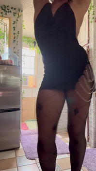 She’s Not There Striptease in Stockings
