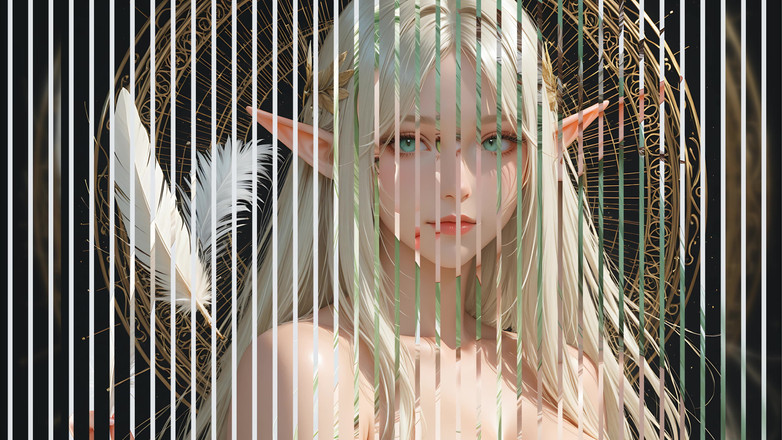 LustRender: Tayangan Slaid Lustrender: Elf Bogel Cantik Dirangka Seni Bulu - Video...