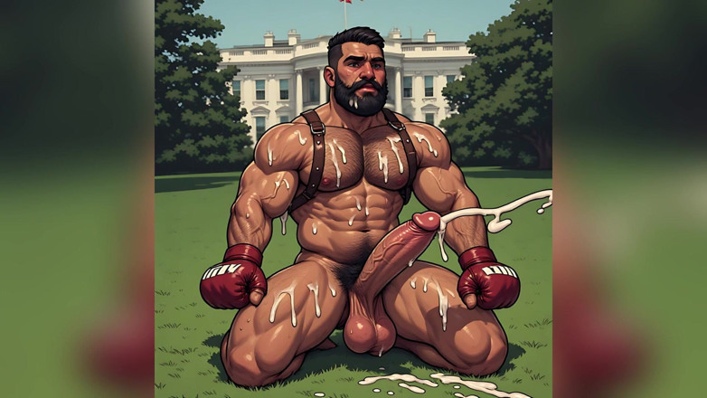 Erotic Man: Tvrdé ptáky stříkání mimo Ai Art
