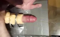 Whiteboif Fucking His Toy with Huge Cumshot and Moaning POV