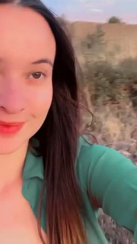 It's Just Me Walking in the Middle of a Beautiful Sunset and Nature