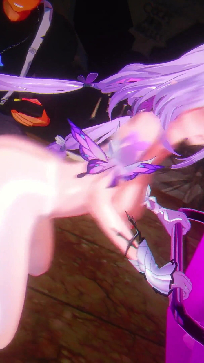 NSFWOtaku: 崩壊スターレール - カストリス 大人玩具を使ったラフセックス 乱交、中出し、スカーティング 3D変態セックスアニメーション
