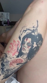 I fuck my boyfriend's ass with a big double dildo