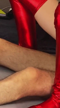 Stepson Punish Mom and Whip Her Holes to Make Her Obey and to Fuck Him Good Latex Skirt No Panties, Petite and Brunette Mom