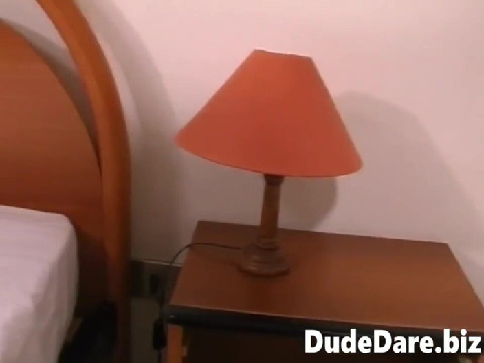 DudeDare: Naughty boys doing it passionately in a palpitating threesome