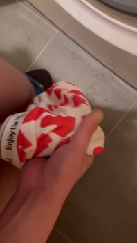 Young 19yo Perv Boy Cums on Fresh Underwear and Puts It Back in the Washing Machine