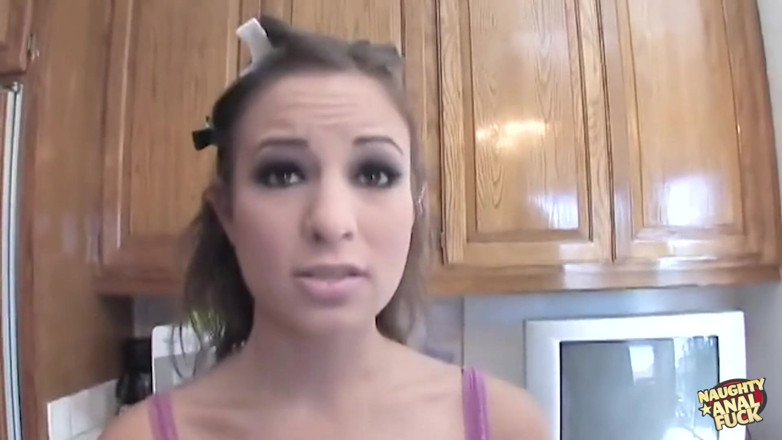 Naughty anal fuck: Slender Brunette Sweetie Gives Her Mouth, Pussy, and Asshole to...