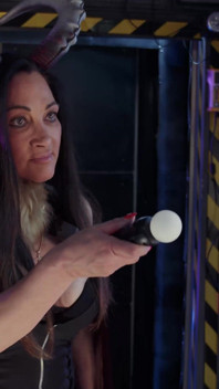 Follada en el espacio de ciencia ficción con enorme facial
