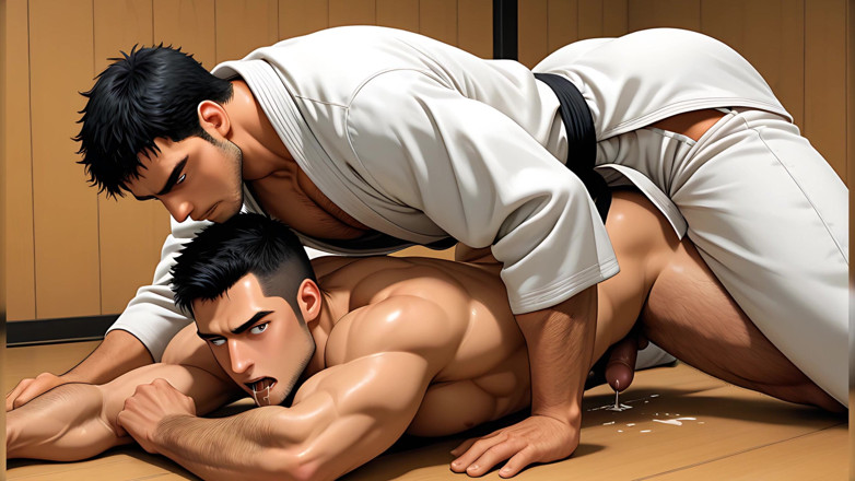LustMen: Atletă slabă de karate fixată și însămânțată agresiv de un urs asiatic...
