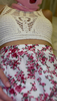 White Masked Slut Tease