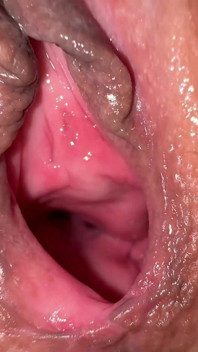 Extreme Close-ups: Tiny 18 Years Old Girl with Very Tight Pussy Shows All Inside Her Vagina and Lets to Lick All Her Wet Holes