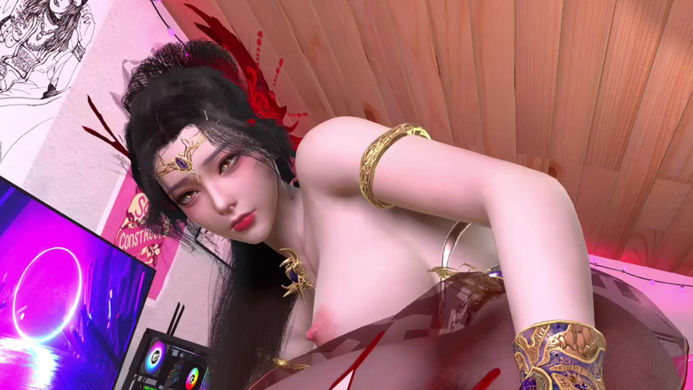 Why fuck so hard: 3D Cute Cosplay Model Have a Hardcore Sex in the...