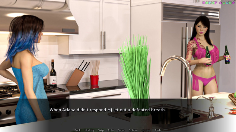 Porny Games: Jurnalul pervers al Arianei de fete deasupra - Bucătărie Contra Sex 2