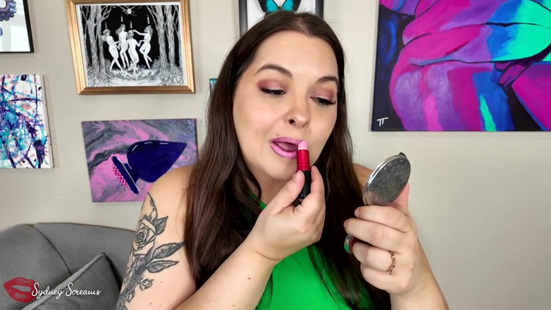 Sydney screams fetish: Testando il mio rossetto su di te