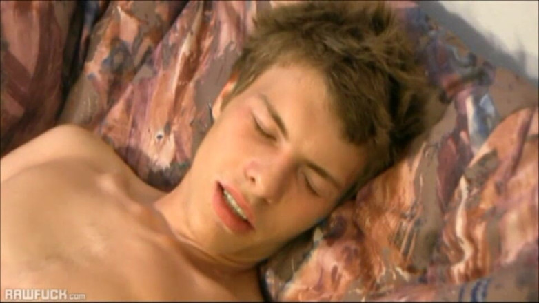 Raw Fuck: Sweet-faced Boy Wanks One Out