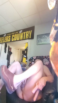 Lee Przybylowicz Hiding His Pathetic Little Sissy Clitty Behind a Water Bottle