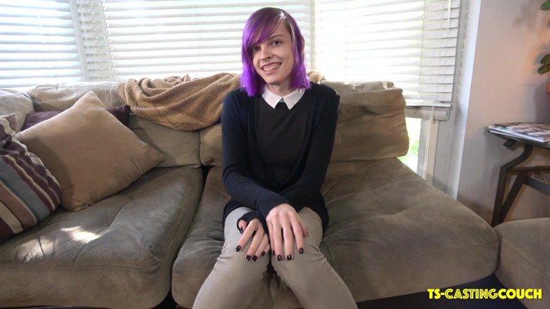 Grooby Girls: Sexy young TS makes her debut!