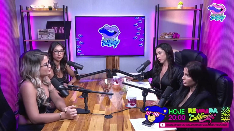 California TV: Două hotties într-un spectacol de vorbe murdare - Bruna Carlos și Luciana Picchi