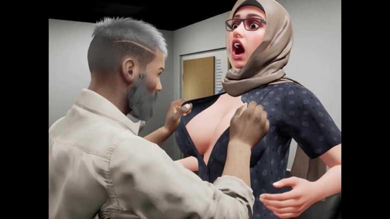 Denis animation: Rozhovor s muslimskou dívkou v hidžábu